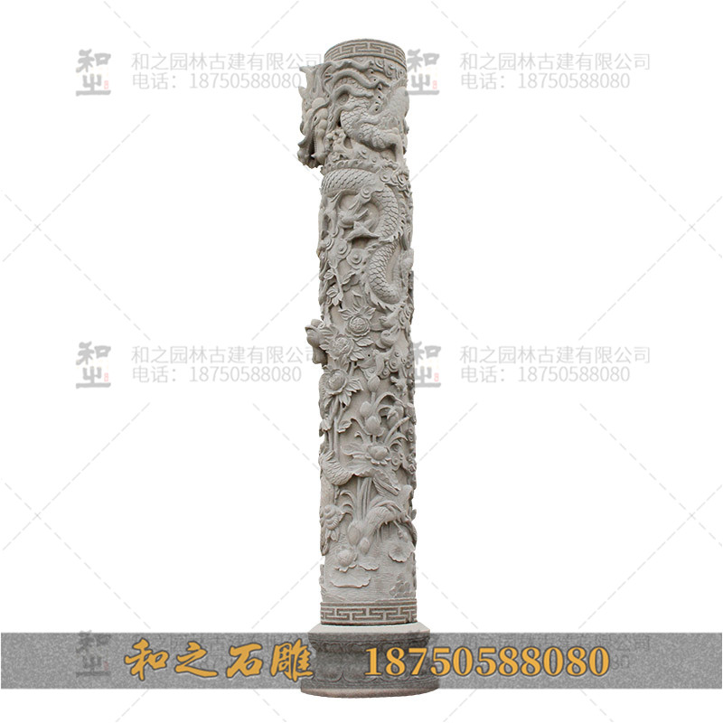 石雕龙柱加工