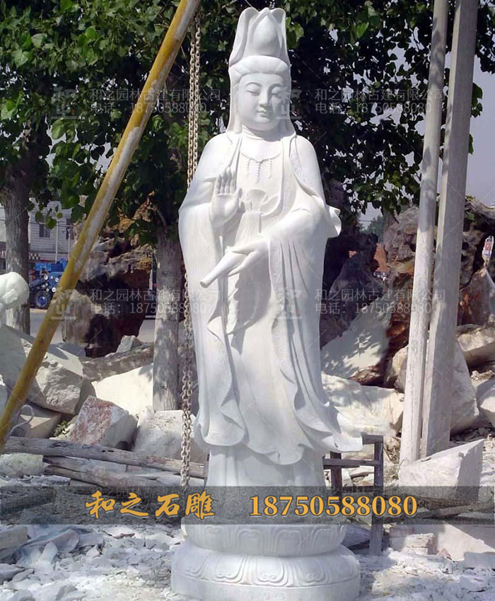 寺庙观音佛像石雕