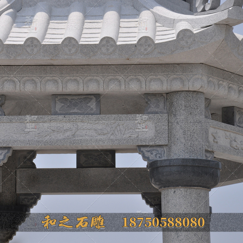 石雕凉亭