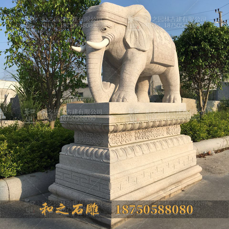 大象石雕款式