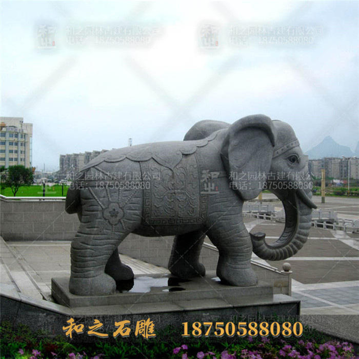 大象石雕寓意