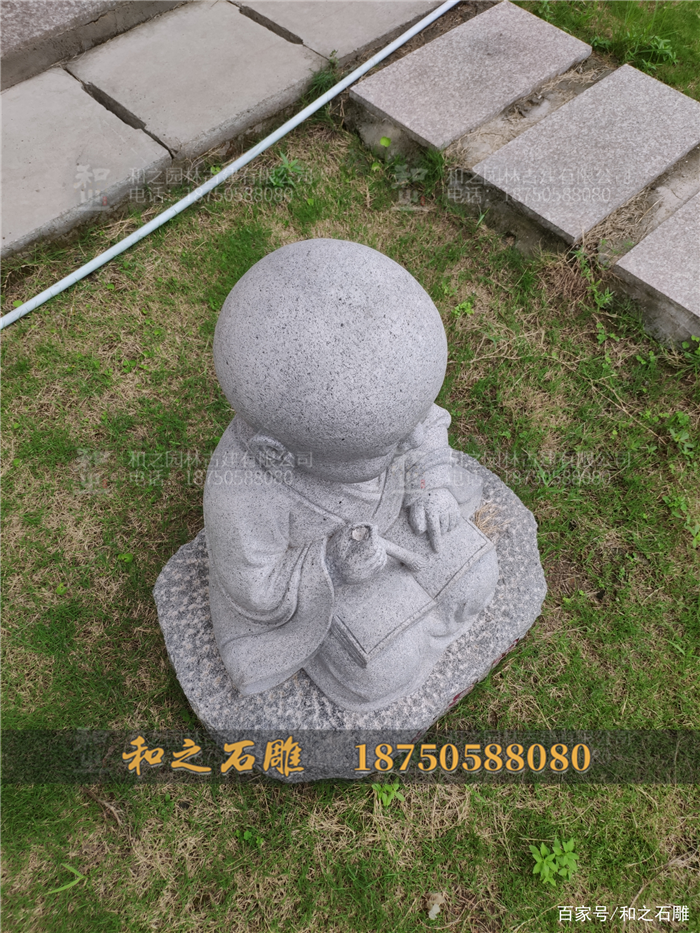 石雕小沙弥图片