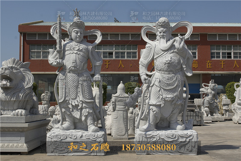 韦陀关公菩萨石雕像