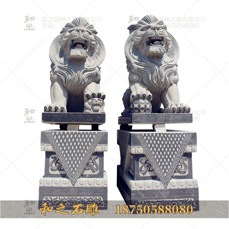 石雕北京狮子