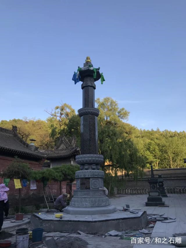 寺庙石经幢