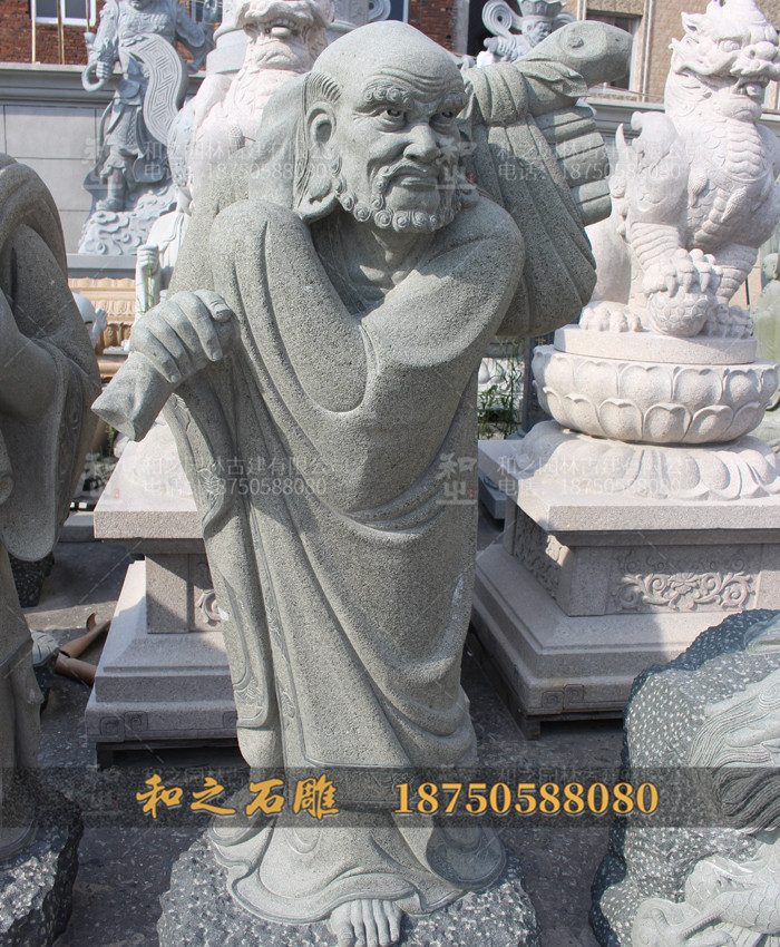 石雕过江罗汉图片造型