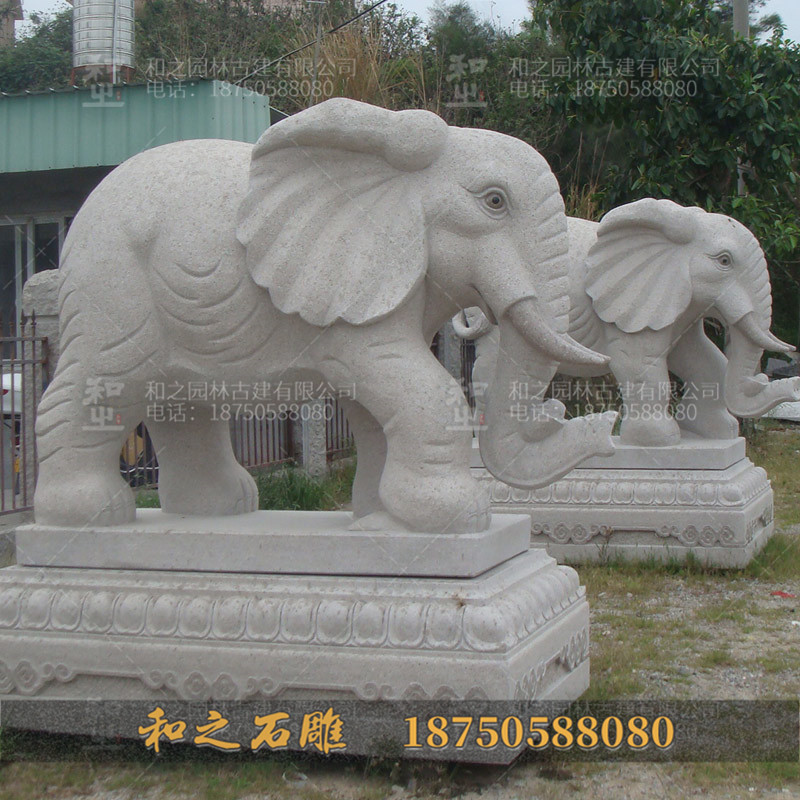 公园石雕大象