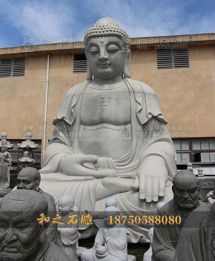 释迦牟尼佛雕像降魔印