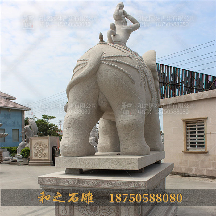 花岗岩石雕大象
