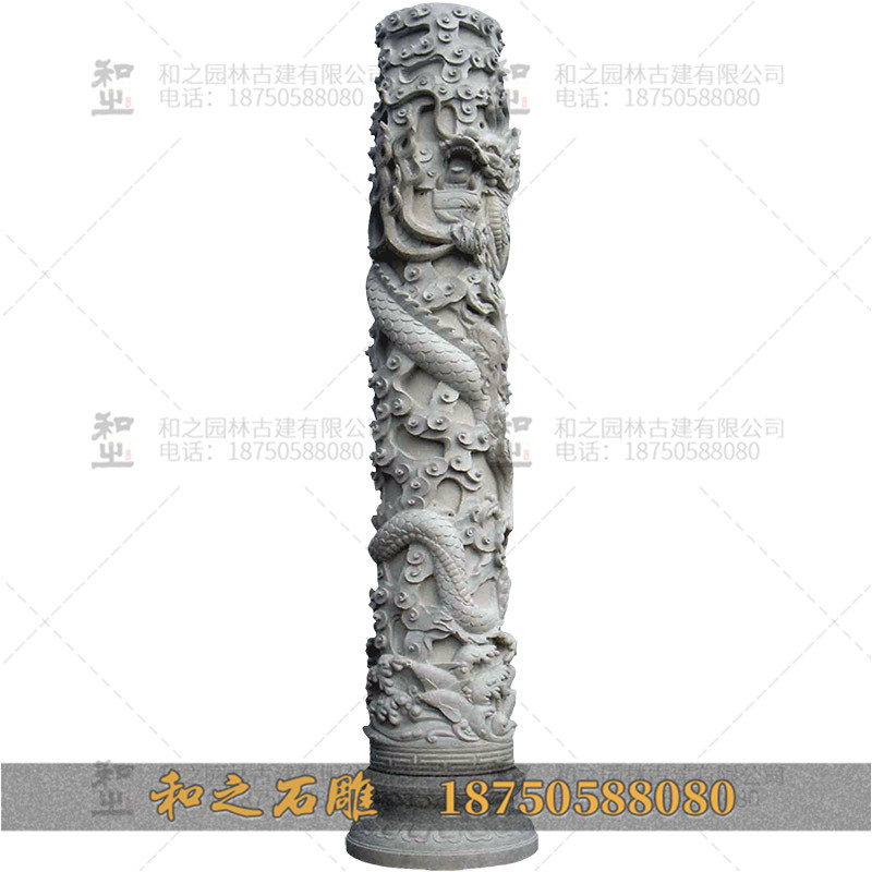 大理石龙柱 大理石龙柱