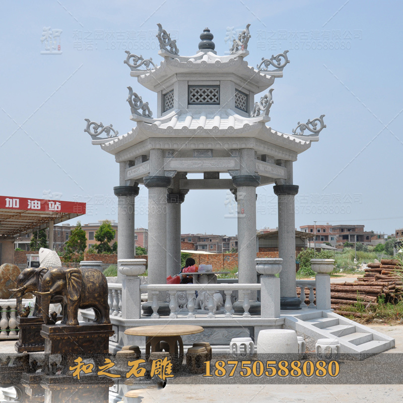 石雕凉亭 石雕凉亭