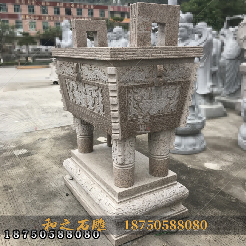 四川寺庙石雕香炉