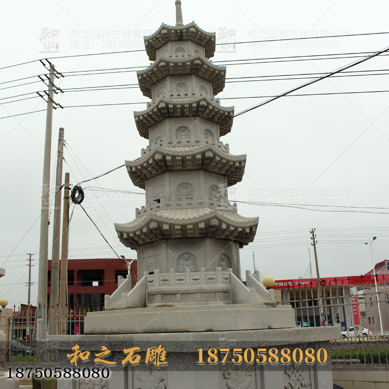 大型石雕佛塔 大型石雕佛塔