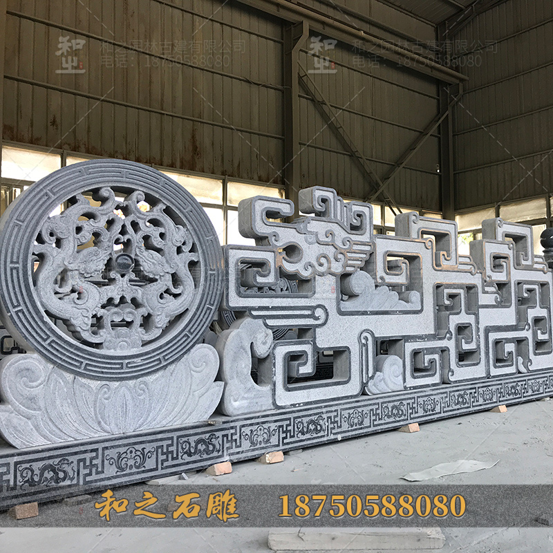 花岗岩石雕栏杆 花岗岩石雕栏杆