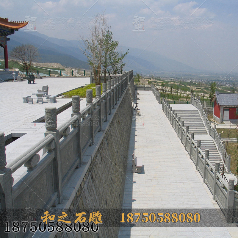 寺庙青石栏杆 寺庙青石栏杆