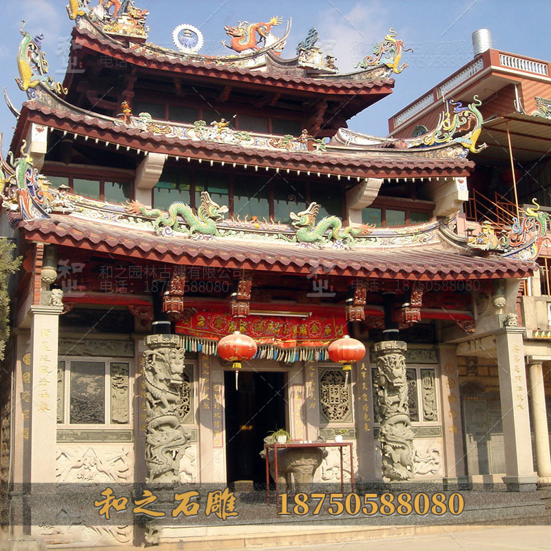 寺庙石雕龙柱 寺庙石雕龙柱