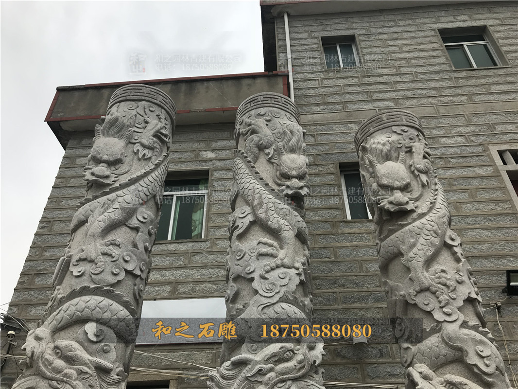 大理石龙柱