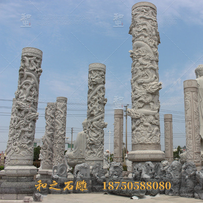 大理石龙柱 大理石龙柱