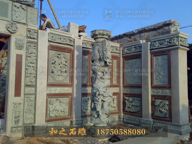 寺庙墙面浮雕