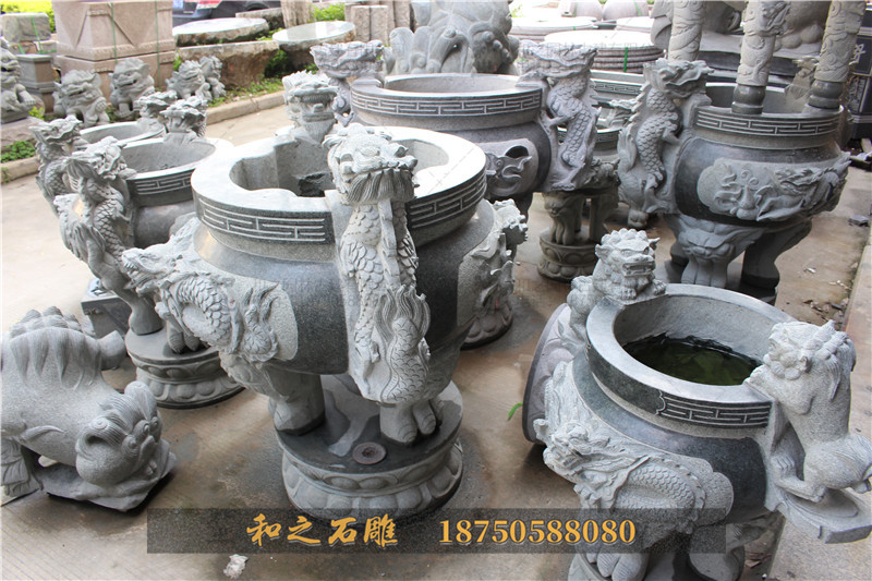 寺庙石雕香炉 寺庙石雕香炉