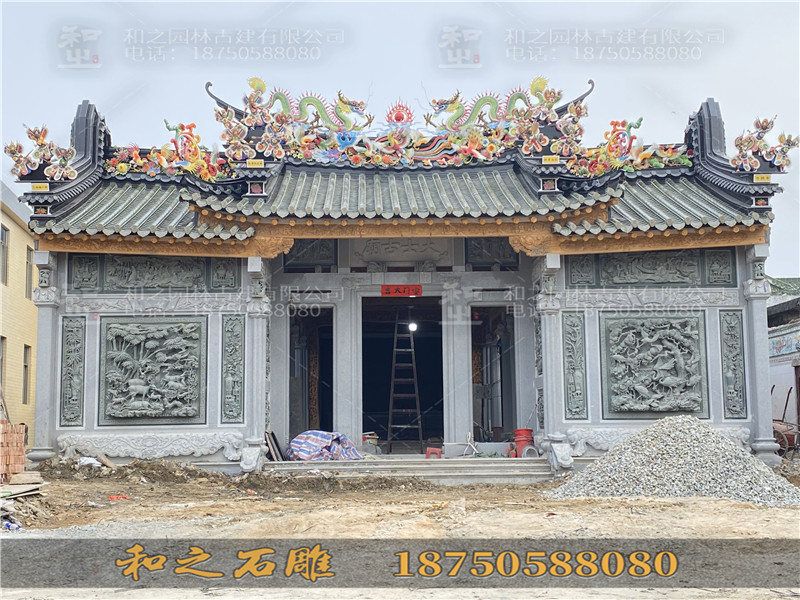祠堂浮雕墙