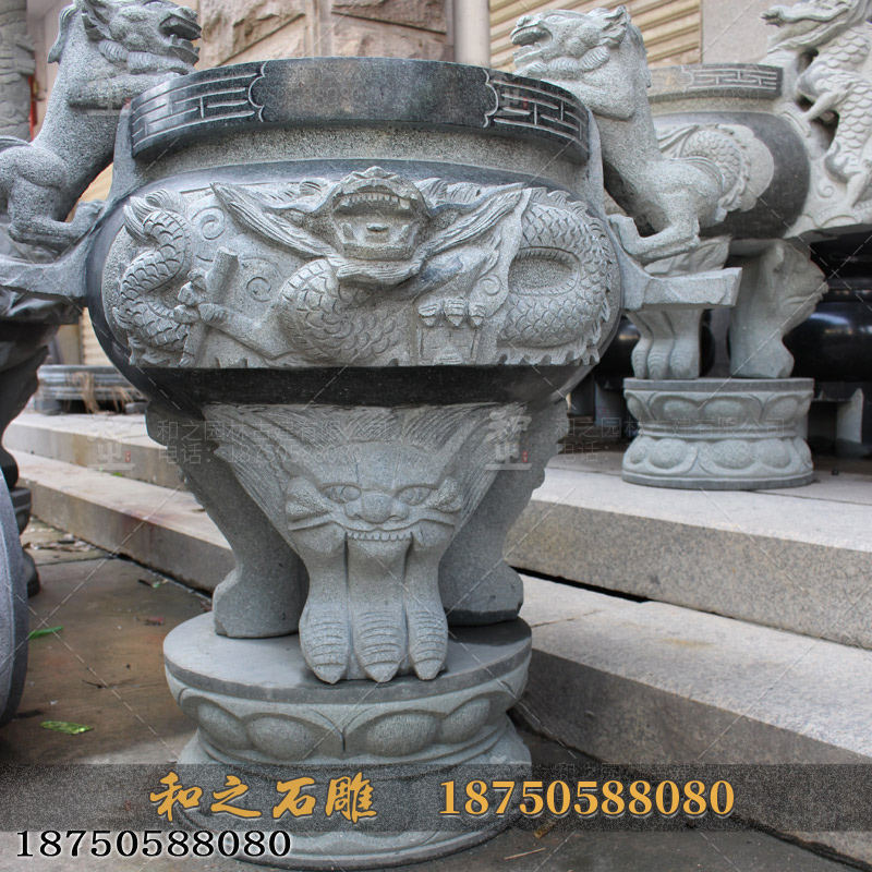 寺庙石雕香炉 寺庙石雕香炉